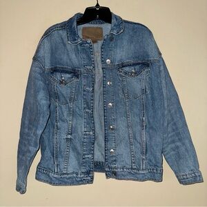 American Eagle Blue Denim 100% Cotton Boyfriend Jean Jacket Size XS NWOT!